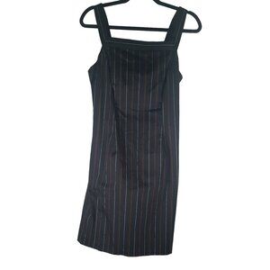 The Limited  Striped Jumper Dress Stretchy Fitted Sleeveless Dress Boho Punk  90